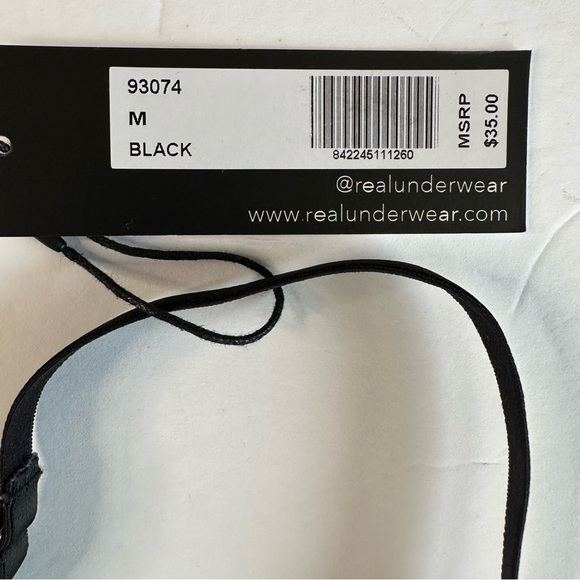 Real Under Wear Sz Medium Black Bodysuit NWT - Picture 3 of 3